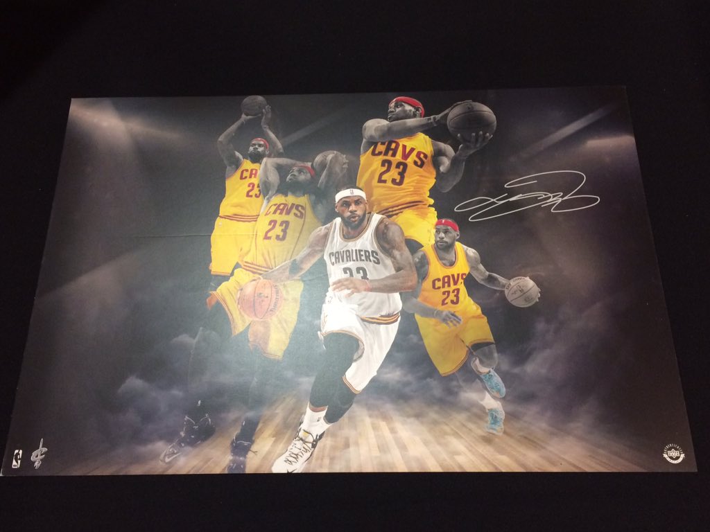 Need this <a href="/UpperDeckSports/">Upper Deck</a> LBJ poster?

RETWEET this &amp; show our Social Zone reps near SEC 123/124 to take one home!