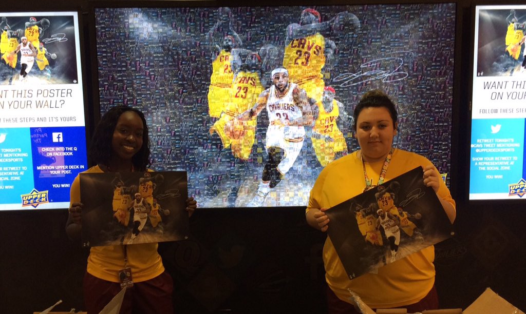 cavs's tweet photo. Need this @UpperDeckSports LBJ poster?

RETWEET this &amp; show our Social Zone reps near SEC 123/124 to take one home! https://t.co/TKJNERdXj6
