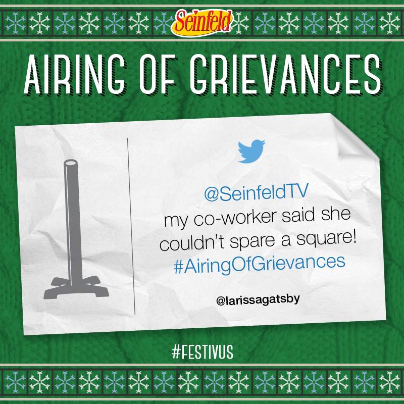 Thanks for sharing @larissagatsby! Happy #Festivus! seinfeld.tumblr.com/festivus https://t.co/hRrY9IRUFA