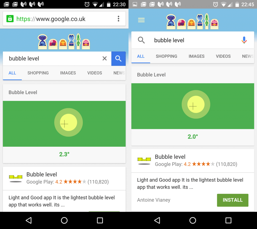 TechFleece's tweet photo. Get an instant interactive level on your mobile, by typing ‘Bubble Level’ https://t.co/mafuQV3p06 https://t.co/joeT8mLmf8