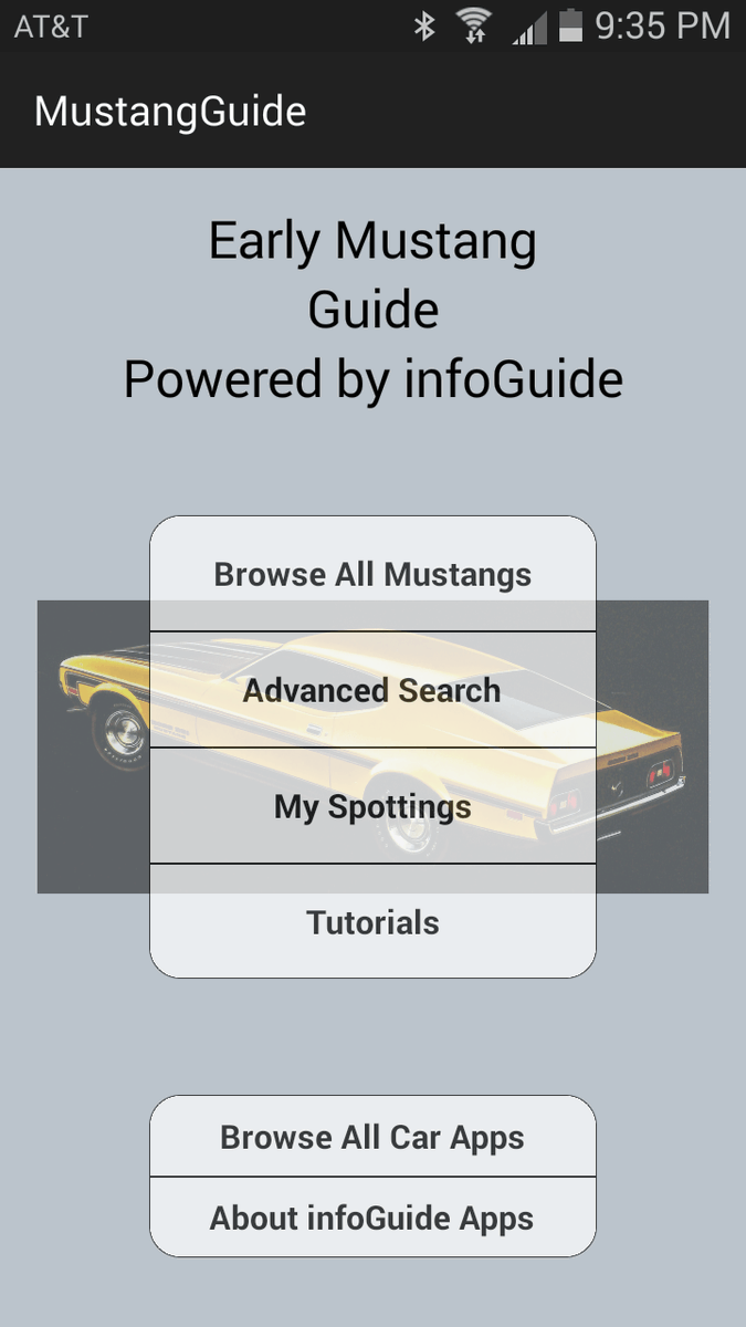 infoGuideApps's tweet photo. Early Mustang Guide mobile app is HERE – Holiday Sale https://t.co/2t01yoQlmH https://t.co/GFy6Y9Fcix https://t.co/DUko1Tmf9K