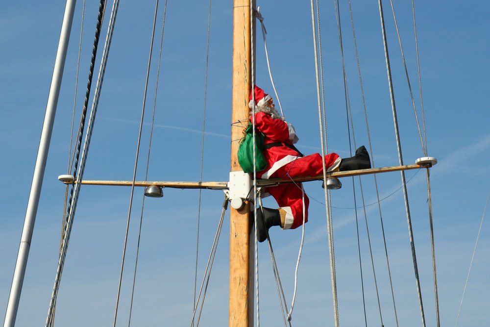 As kids we always knew it was impossible on a sleigh! #MiamiBoatShow