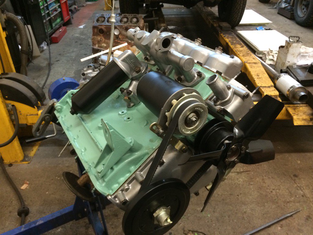 Original 2 litre petrol engine being recommissioned for another 60 years service!!!