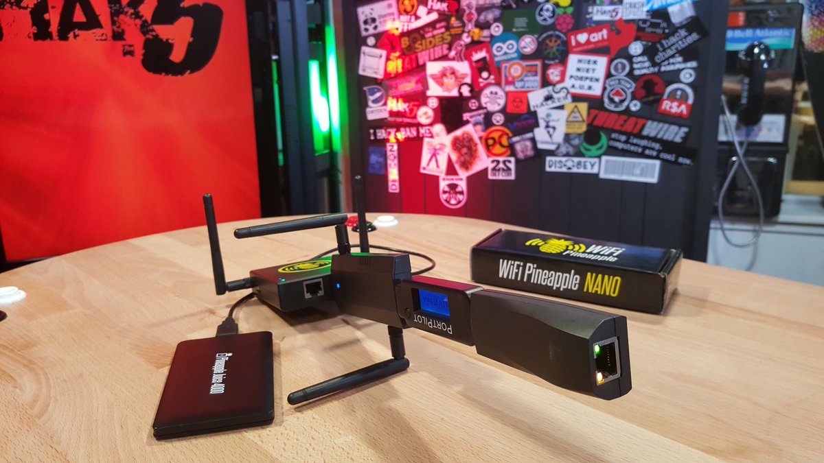 hak5darren's tweet photo. Someone stop me - I've gone full dongle! #NSFW #Technolust #WiFiPineapple #PortPilot #LANTurtle https://t.co/1DCyqyg6pi