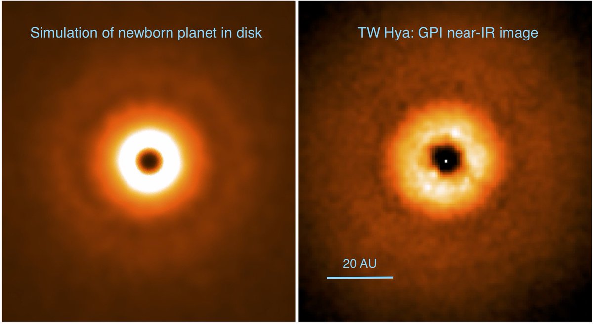 SETIInstitute's tweet image. Observing planet formation at close range: Gemini Planet Imager’s view of the TW Hya disk buff.ly/1RHxM9F