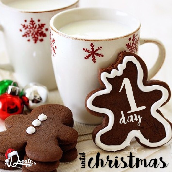 Doodle_Works's tweet photo. Just one day until #ChristmasDay &amp; if you're only doing shopping today, Good Luck!! #FestiveSeason #HappyHolidays https://t.co/5dZ6Jl8vYi