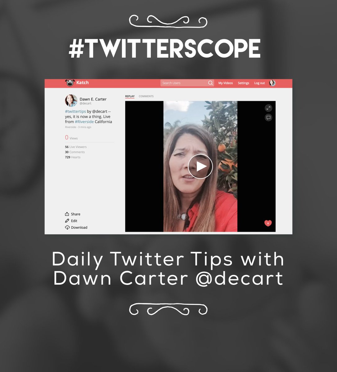 Join me each day on Periscope! Tweet your Twitter questions using -> #twitterscope twubs.com/TwitterScope