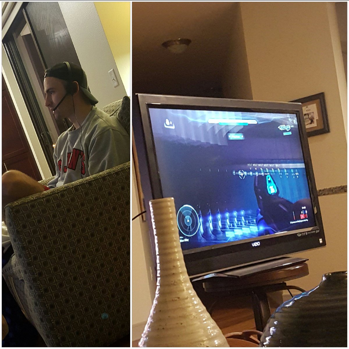 Nick_DeWitt's tweet photo. @B_squared32 "@Halo thanks, we are back up and running." @B_hads #nightsaved https://t.co/27KPmANb6q