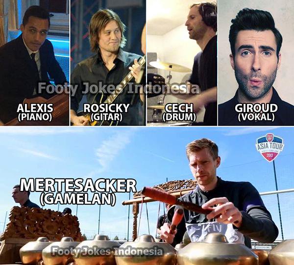 Jika Arsenal membentuk sebuah grup band