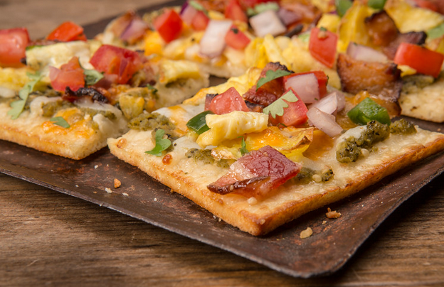 TopgolfArizona's tweet photo. Who says it's too late for bacon and eggs?! At #Topgolf, you can have our #BreakfastFlatbread whenever you want! https://t.co/rhrduKkt1g