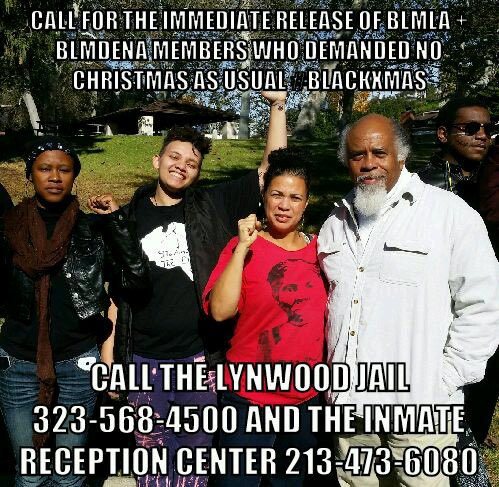 Call now and demand release of BLM members #BlackXmas