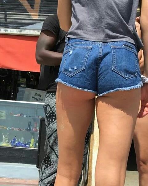 underbutt on Twitter. booty cutter shorts. 