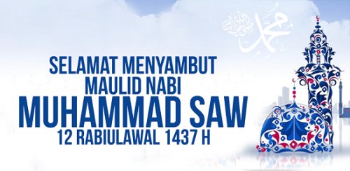 Selamat Memperingati Hari Maulid Nabi Besar Muhammad salallahu alaihi wasallam, 1437 H. 😇👳
