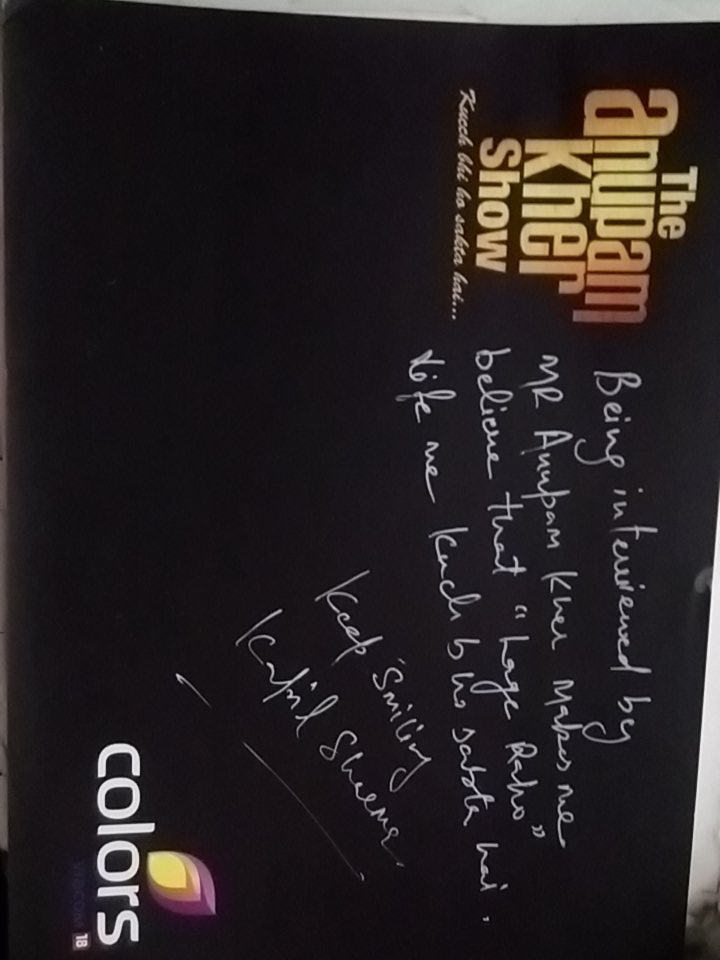 I randomly found My Autograph in my School Bag :')
@KapilSharmaK9 #Memory #TheAnupamKherShow