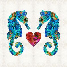 IntuitiveHelper's tweet image. Sea Lovers - Seahorse Beach Art by Sharon Cummings Print by Sharon Cummings  
In Stock • $20
 Fine Art America