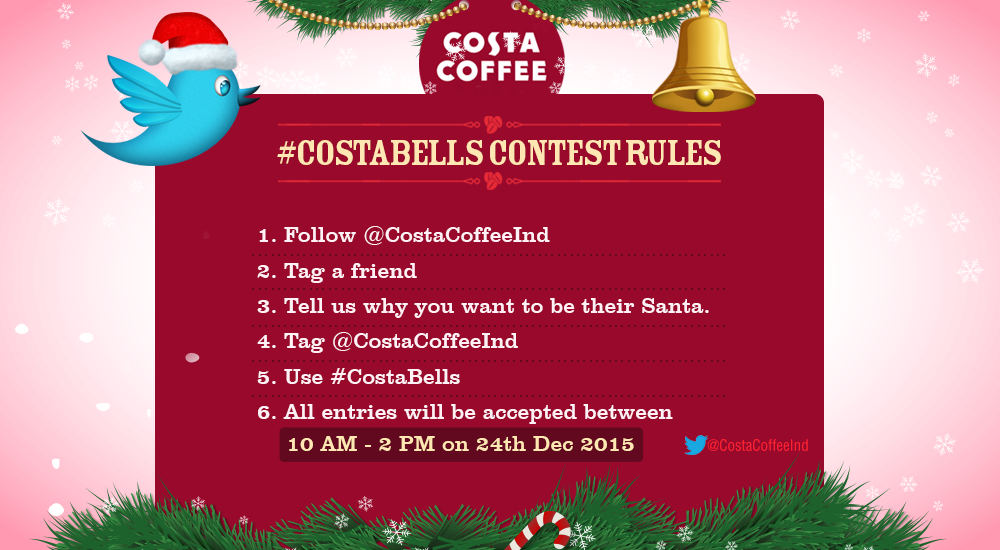 Feeling lucky? Here's what you have to do Let's go! #Costabells #Contest Alert
