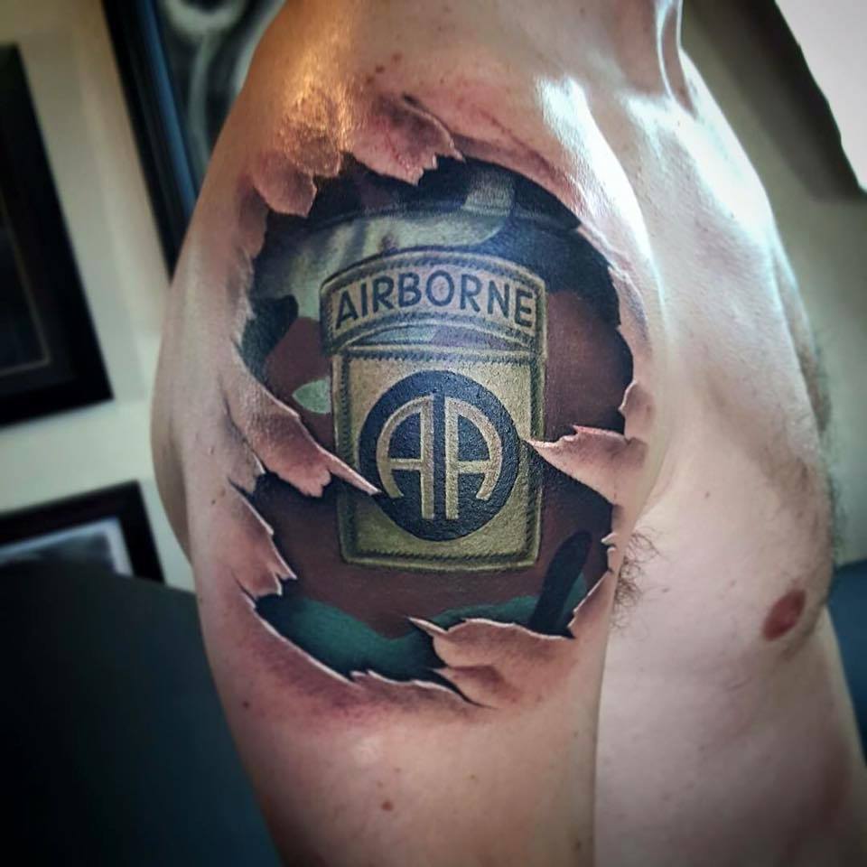 airborne  Bobby Ink Tattoos