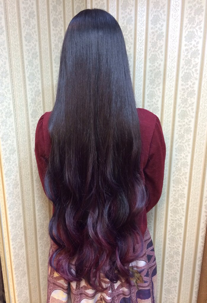 シャンテグラム V Twitter ヘアスタイル紹介 黒髪スーパーロングヘアーに毛先中心にローズピンクとパープルのmixグラデーションカラー 落ち着いたダークなお色味ですと色持ちが良いです 1回ブリーチ T Co Jhbrxmhagi シャンテグラム V Twitter ヘアスタイル紹介 黒髪スーパーロングヘアーに毛先中心にローズピンクとパープルのmixグラデーションカラー 落ち着いたダークなお色味ですと色持ちが良いです 1回ブリーチ T Co Jhbrxmhagi