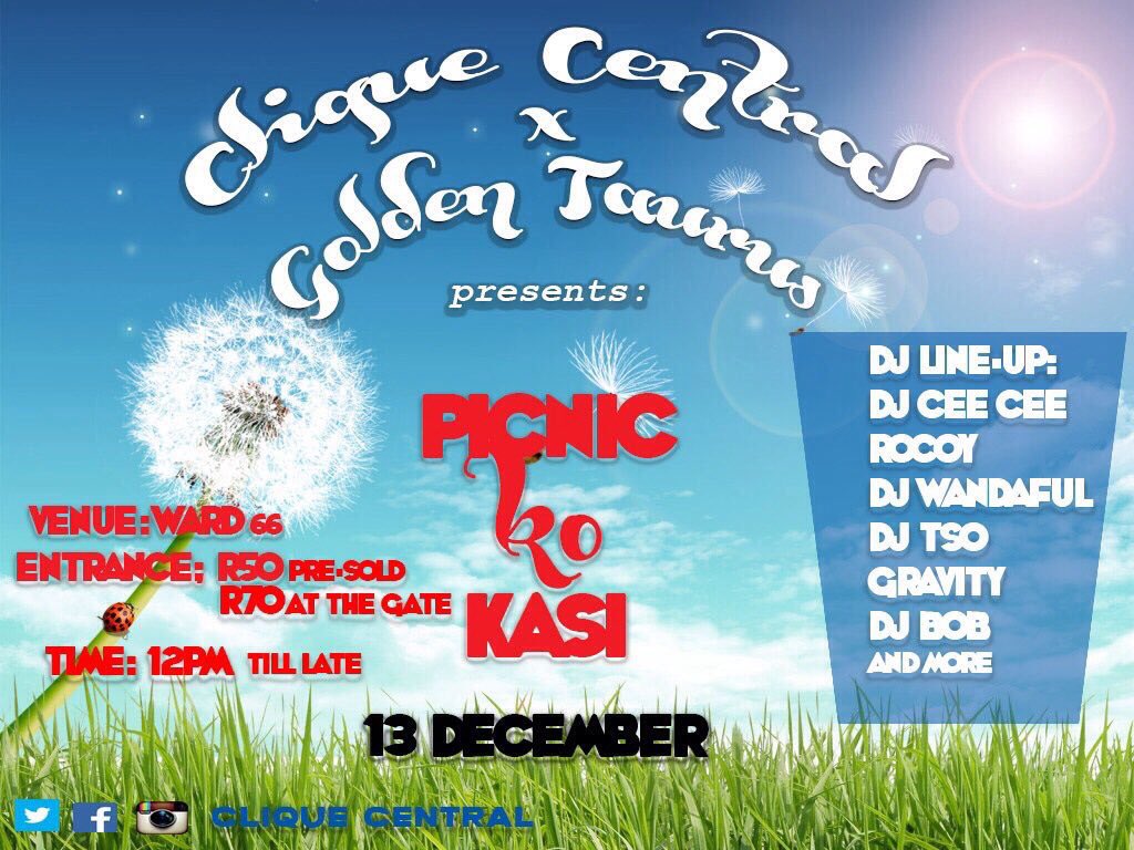CliqueCentral's tweet photo. #pinickokasi #KeSummer #13dec #cliquecentral #savethedate https://t.co/7qye1vkTIk