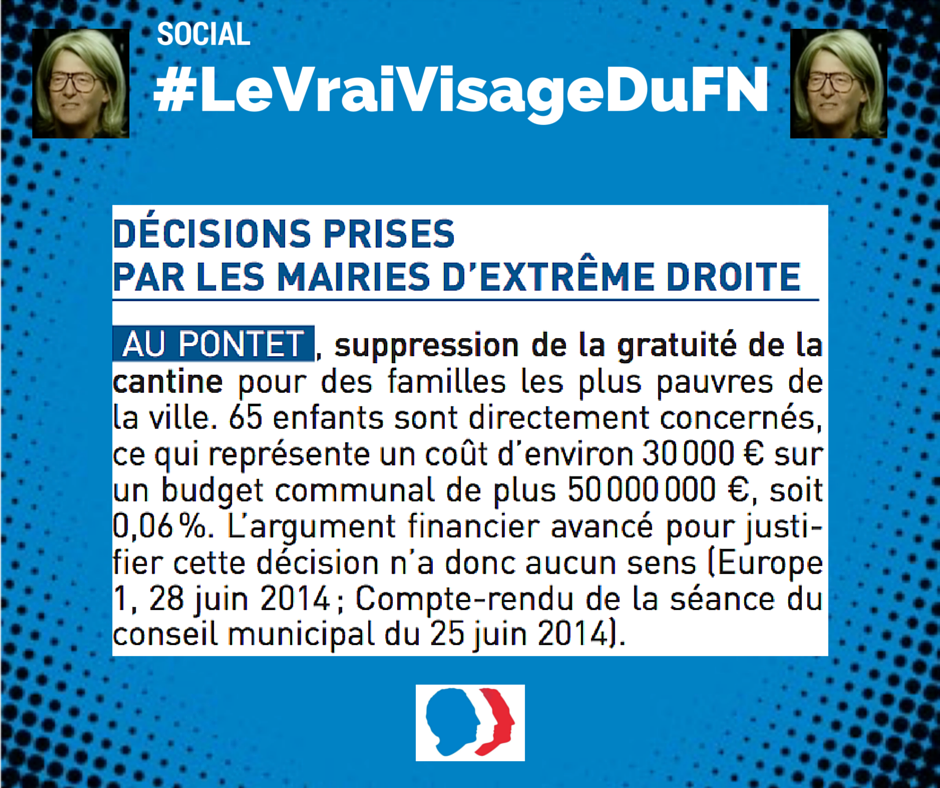 Pour mieux comprendre ce qu’est le FN, revenons-en aux mesures mises en place dans ses communes. #LeVraiVisageDuFN