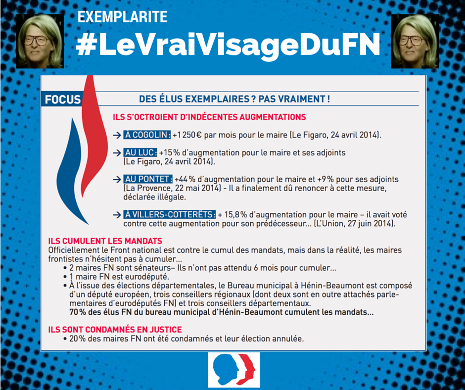 Des élus exemplaires au FN ? Pas vraiment… #LeVraiVisageDuFN
