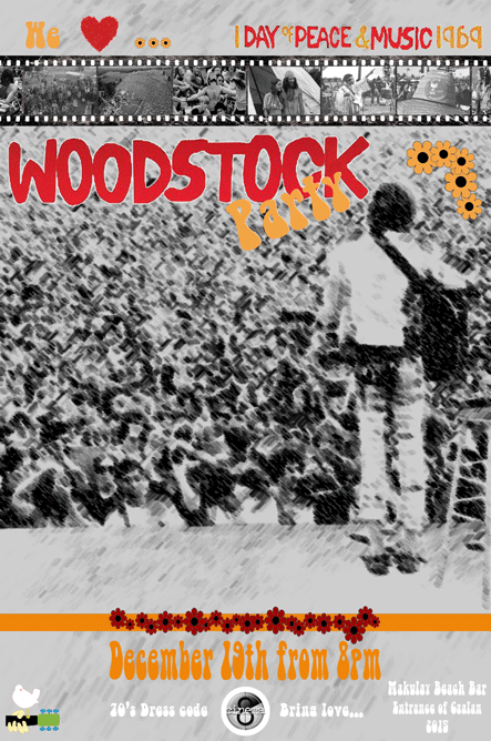 BarMakulay's tweet photo. WOODSTOCK PARTY on 18th December 2015. All are welcome for one day of peace and music! #woodstockparty https://t.co/xp3O0QMaDv