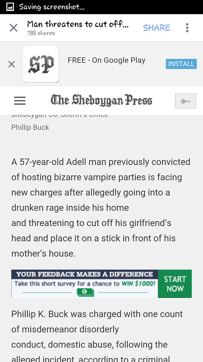 SconsinDixie's tweet photo. Omg this is from my home county... Just read this. #Vampireman crazy af https://t.co/IwnztMMjyX