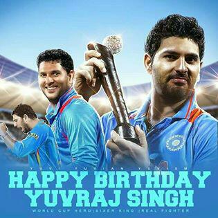 Happy birthday Yuvraj singh       