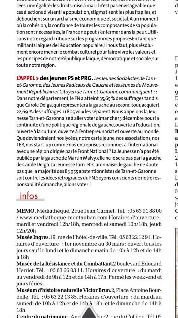 patricecharles's tweet image. La #Dépêche,le #PS et le #PRG  hors la loi dans le Tarn-et-Garonne.#Propagande.#Codeelectoral @LaurentBenayoun