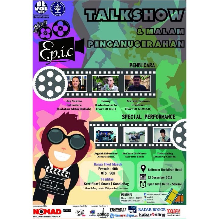 Otw bogor buat acara ini.
Dateng yukk