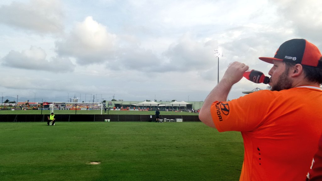 official_lesdog's tweet photo. I've gone native at Cazalys. Yes, they're happy with the equalizing goal. #BRIvWEL https://t.co/09TQZ5KGIG