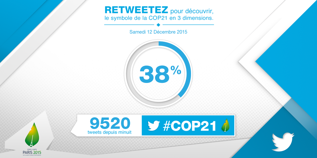 @dmytro_galagan Votre Tweet façonne un emblème #COP21 en 3D. Retweetez pour le découvrir dès qu’il sera prêt !