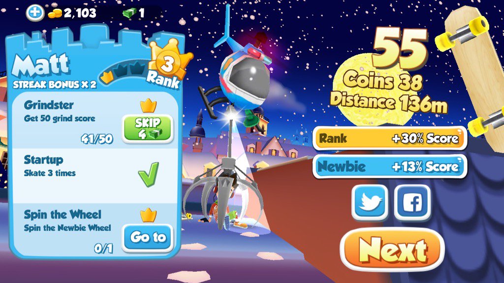 I just scored 55 with Matt using the Woody board! #SkylineSkaters smarturl.it/skylineskaters…