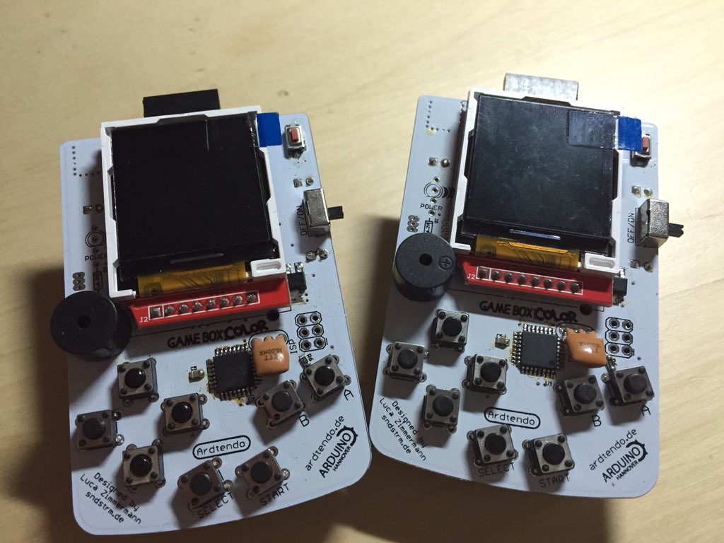staude's tweet photo. Post vom @HobbyIngenieur danke fürs schicken. @Arduino_H #hackboy https://t.co/wGs1IUPapz
