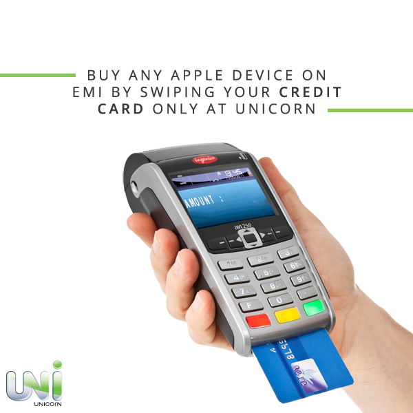 UnicornAPR's tweet photo. #SchemeAlert: Pay using your credit card while you buy an Apple product from #Unicorn &amp; puchase it on EMI scheme. https://t.co/IRO1xGwJgW