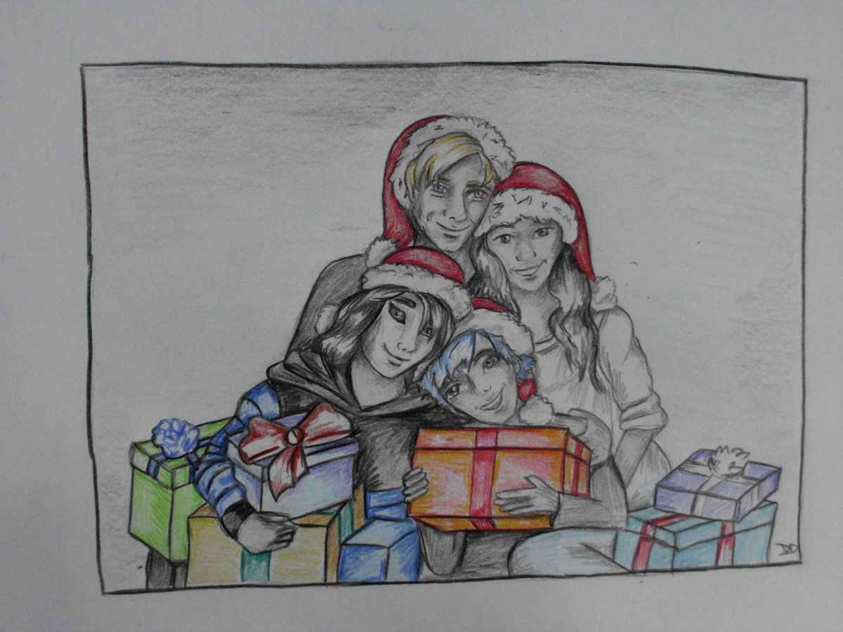 SirDarkblossom's tweet photo. Ein Weihnachts-Familienbild von @BergmannToGo, @FrauBergstroem, @GermanLetsPlay und @Selbstnet https://t.co/ftc7QQlAcS