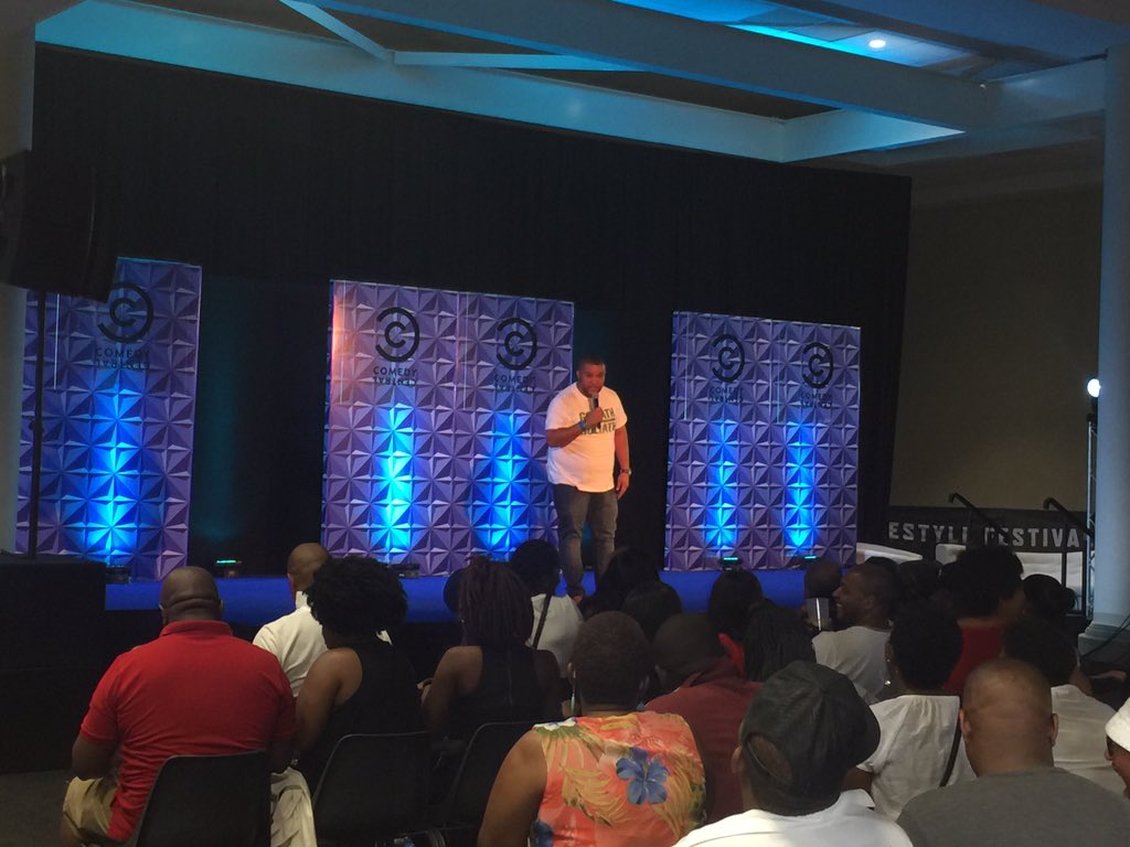 Likers_2Do's tweet photo. @JasonGoliath cracking the room up! #BETXAfrica #ComedyExperience https://t.co/pJ9Ihddcl0