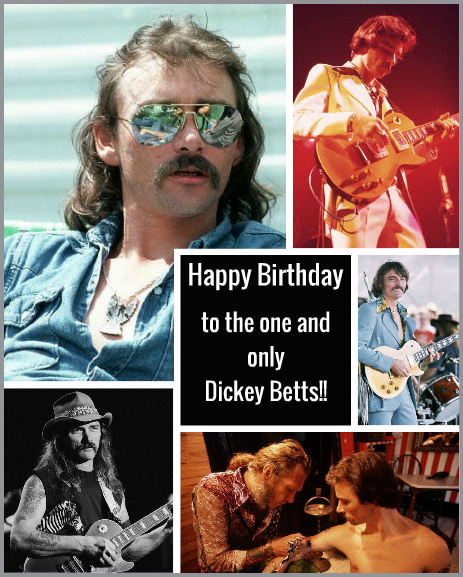 Happy birthday to the one and only Dickey Betts!! 