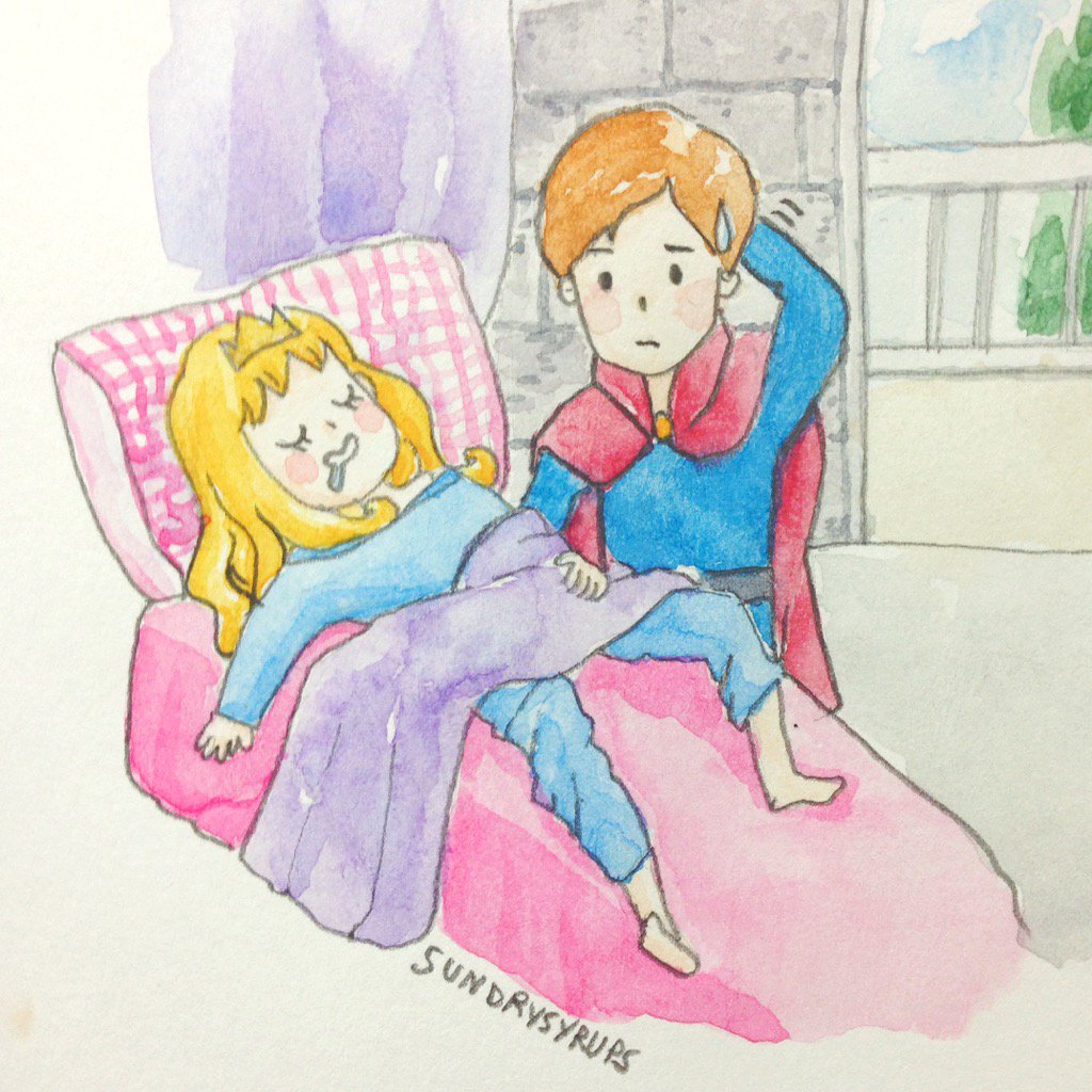 Sundrysyrups's tweet photo. ยัง ยังไม่เลิกเล่น #30DaysDrawingTH  Day14 เทพนิยายเรื่องโปรด: Sleeping beauty คือดี นอนทั้งเรื่อง @DailyDoodleTH https://t.co/2FZ91e1TWs