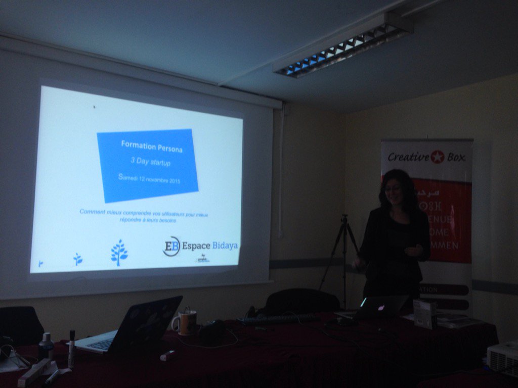3DSCasablanca's tweet image. Inesse from @EspaceBidaya presents the use of personas in the "know your customer approach" #3DSCasablanca