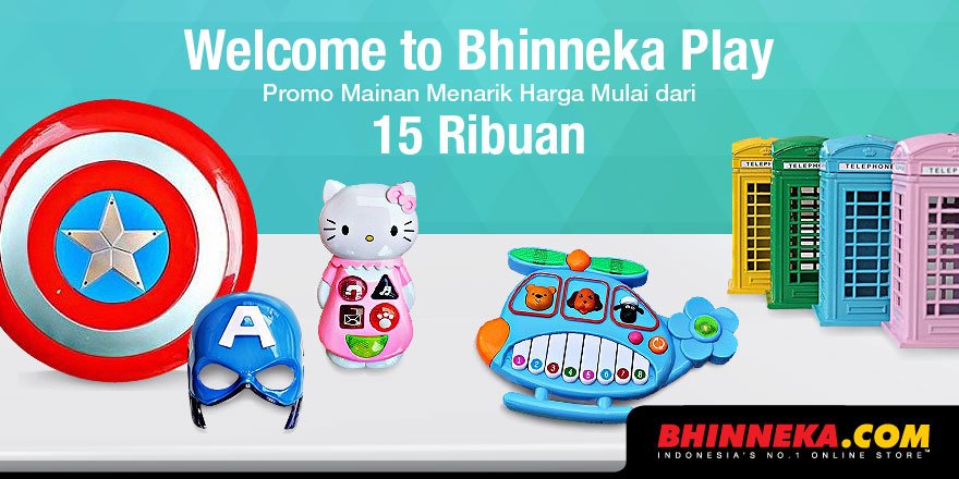 bhinneka's tweet photo. Lengkapi mainan anak dengan berbagai pilihan mainan menarik harga mulai 15 Ribuan di https://t.co/mEsP7IDPLI https://t.co/5CzR4HMRD5