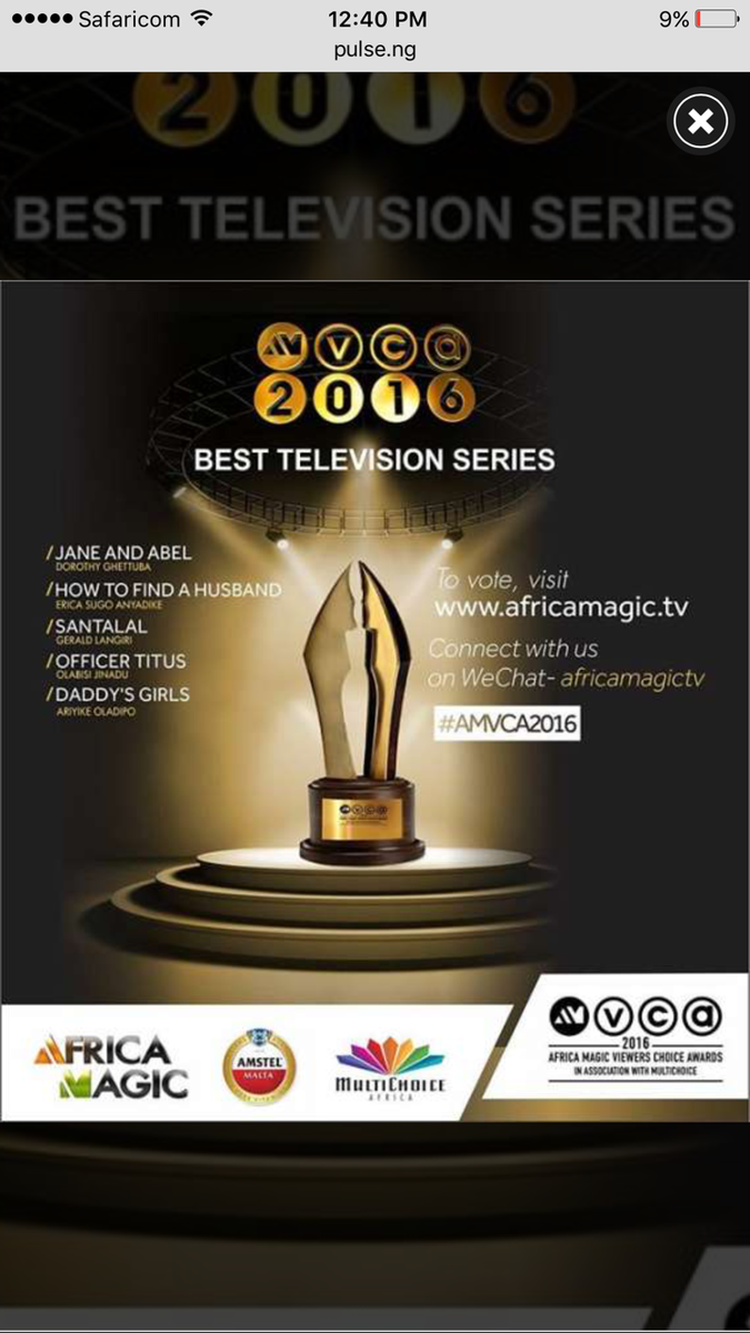 StoryLabKenya's tweet photo. Hey Bae. Take one for the team? @Enugu62 #AMVCA2016NomineeAnnouncement https://t.co/GuvSo9nsys