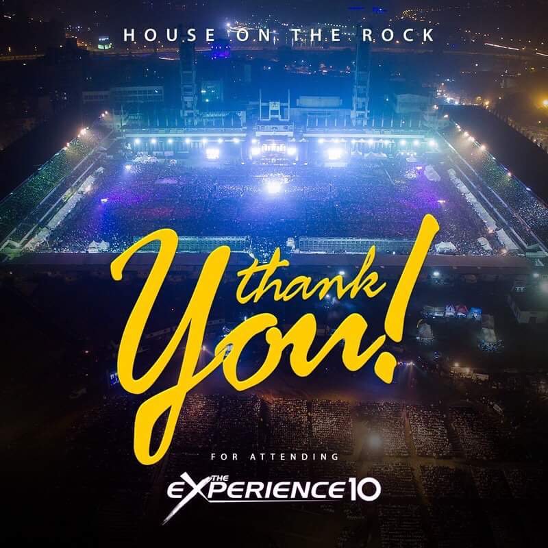 #HOTRGivesThanks for the amazing success of #TheExperience10 we thank you oh Lord!