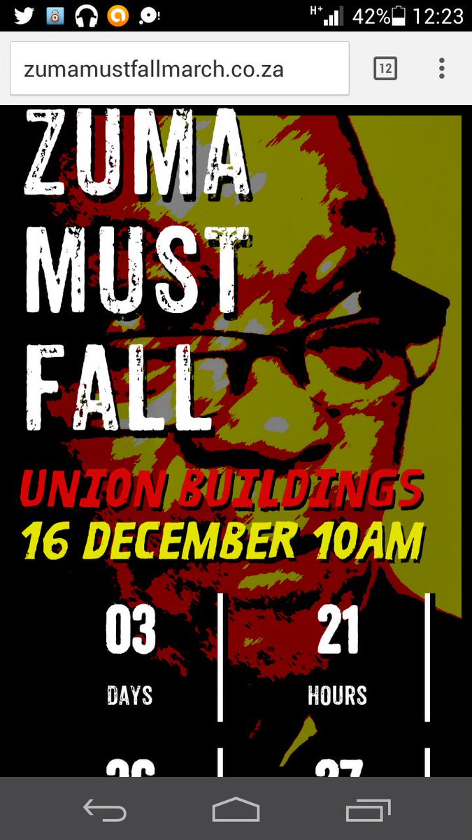 PapiOfficial_25's tweet photo. Countdown to #ZumaMustFallMarch #ZumaMustFall let's do it for our country South Africans. https://t.co/55xJHULBvY