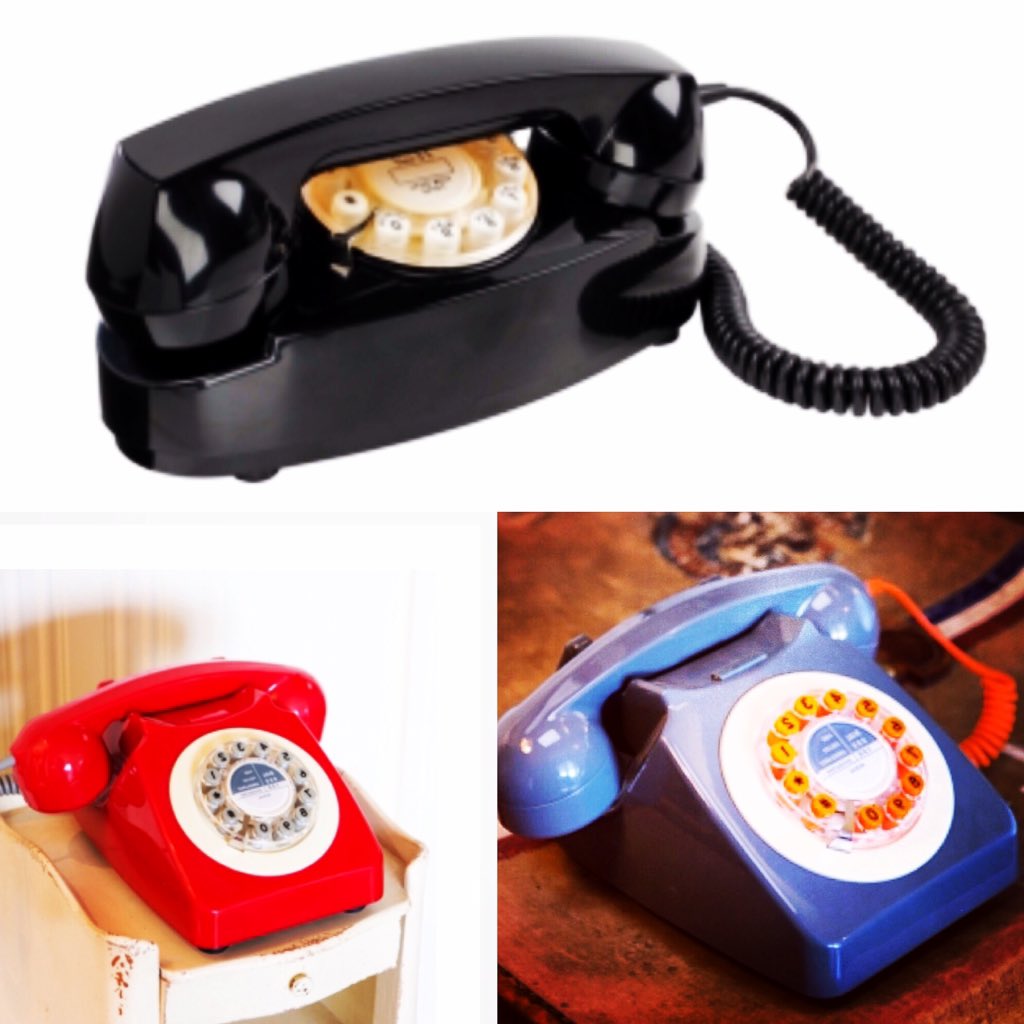 Findshopstudio's tweet photo. Retro phones now back in stock #Xmasgifts2015 #vintagehome #Cowslane #Findshop https://t.co/vHSbUFqbMa