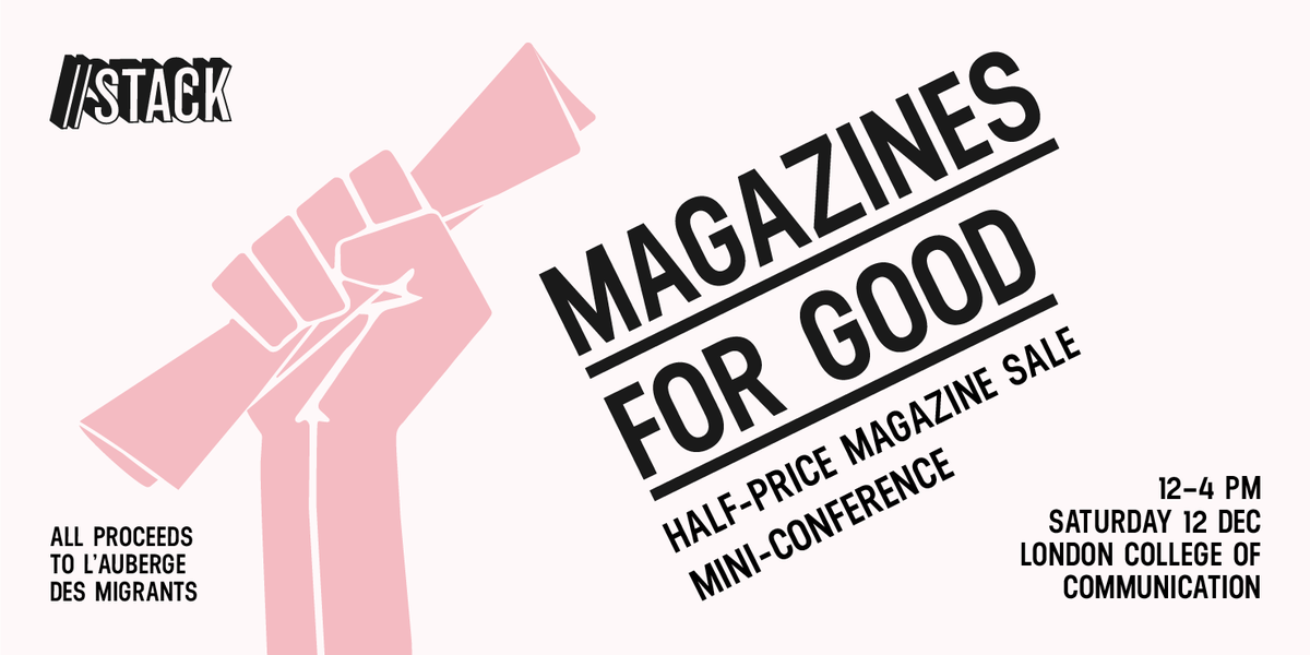 Our charity magazine event opens at 12pm - please give us a RT to spread the word!