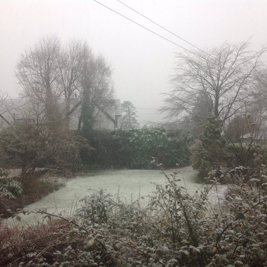 First snow of the year, going nowhere today !