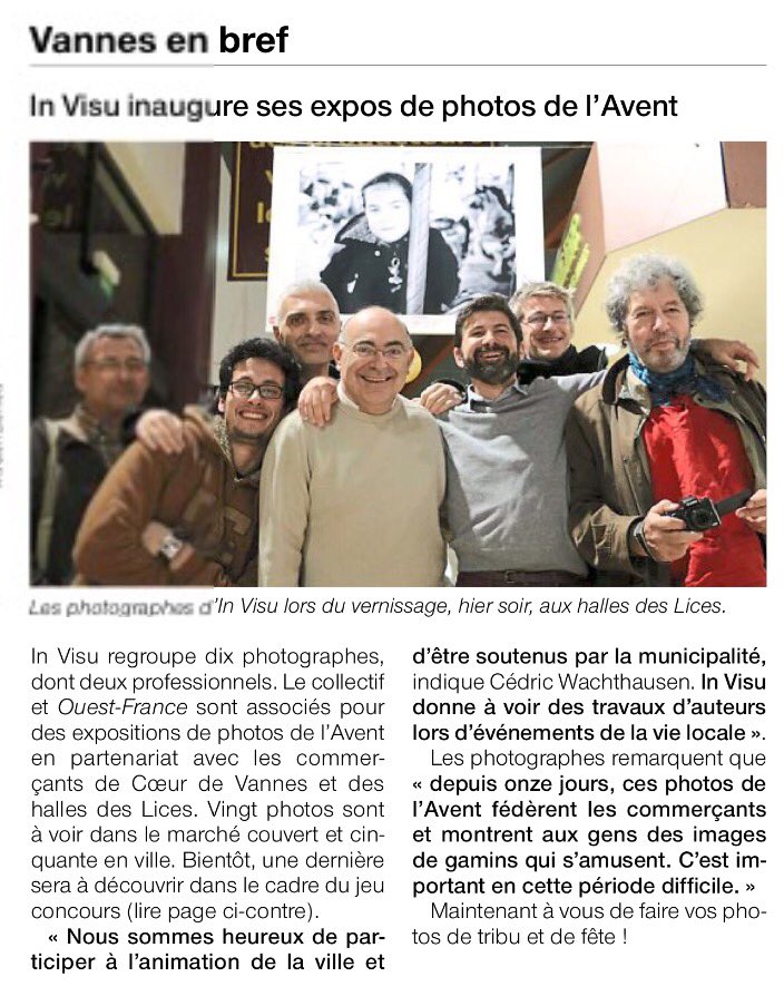 Contrastelier's tweet photo. In Visu dans le @OuestFrance_56 du jour!
#invisu #exposdelavent #Vannes #morbihan https://t.co/XXRq5l8lqK