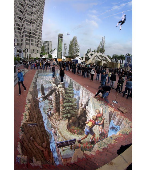 toppicturetoday's tweet image. Amazing 3-dimensional illusions of Kurt Wenner goo.gl/o9OjO6 #illusions #3dimension #buildings #Kids