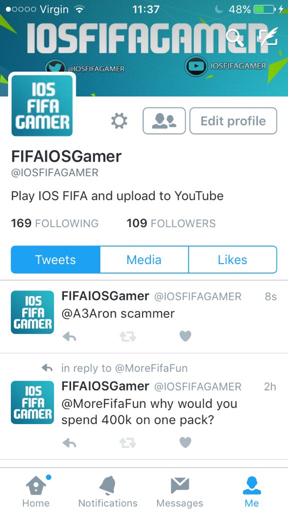 IOSFIFAGAMER's tweet photo. @YtJoshwilky049 https://t.co/SscIq6zzEQ